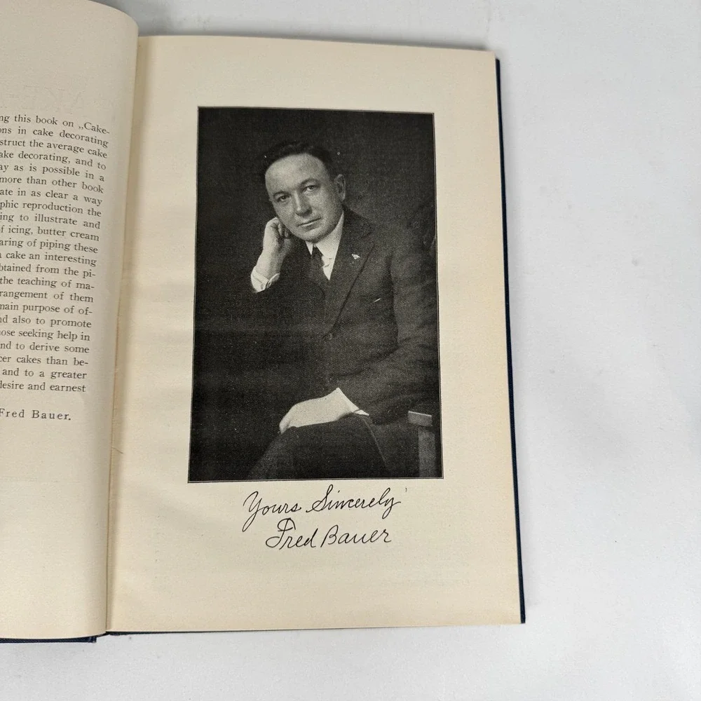 Cake Art Craft Decorating Design And Instructions Fred Bauer 1924 Hardcover Book